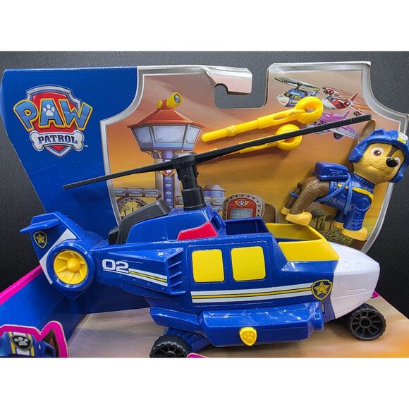 Paw Patrol Air Rescue Chase Hero Helicopter Action Figure Toy For Kids - Picture 3 of 5